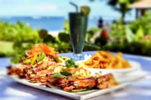 eating in nusa dua | nusa dua restaurants | grilled prawn