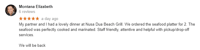 geger beach restaurants | nusa dua beach grill | google reviews