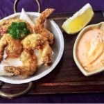 nusa dua restaurants | golden fried prawns